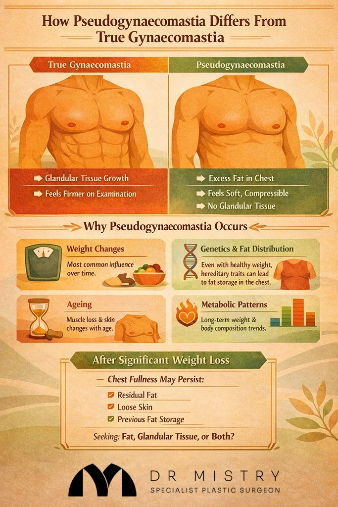 How Pseudogynaecomastia Differs From True Gynaecomastia by Dr Mistry